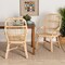Baxton Studio Sumatera Modern Bohemian Natural Brown Rattan 2-Piece Dining Chair Set 232-2PC-13237-ZORO - alternate 8